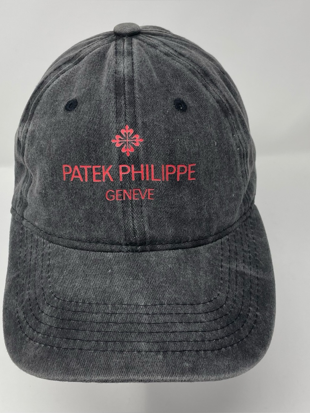 Patek Philippe Baseball Hat Gray Distressed Adjustable 100% Cotton